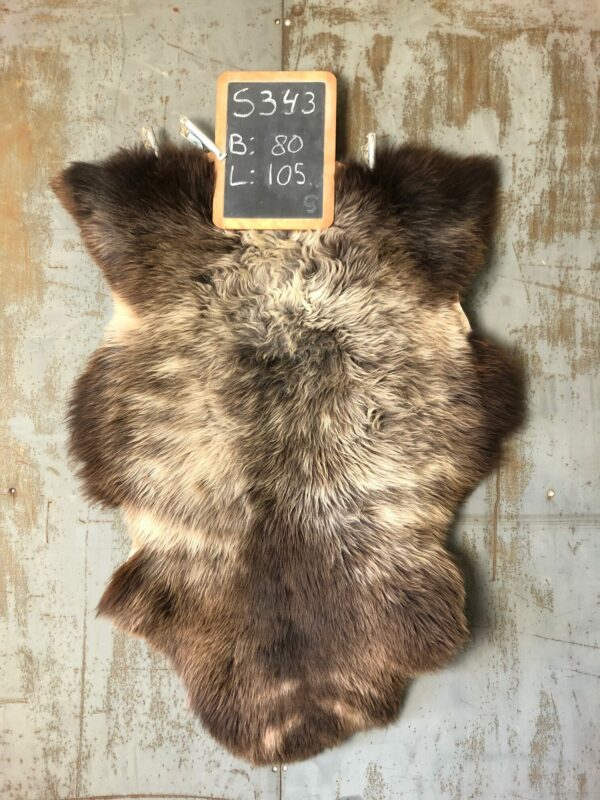 Speciale Schapenvacht bruin wit